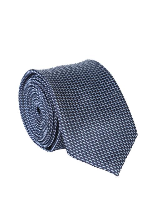 blue polyester woven tie - 12421560 - Very Small Image - 1