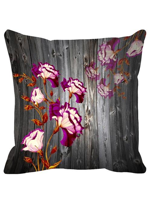Leaf Designs Grey & White Cushion Cover - 12422693 - Very Small Image - 1