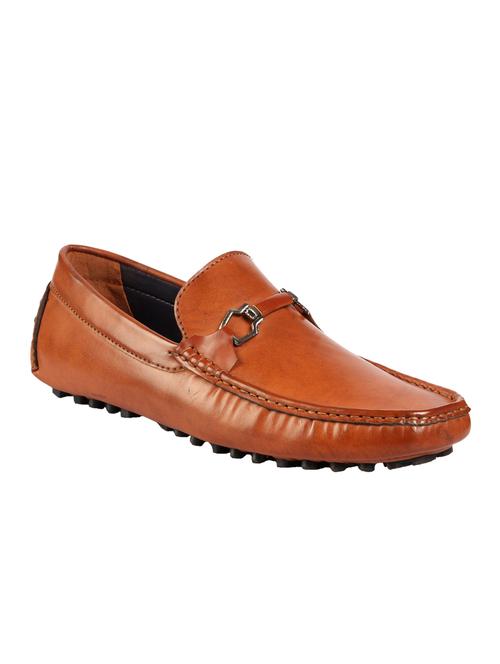 tan synthetic slip on loafers - 12423206 - Very Small Image - 1