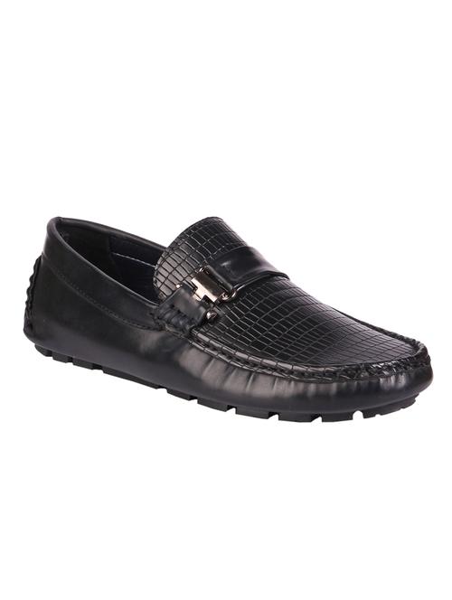 black synthetic slip on loafers - 12423210 - Very Small Image - 1