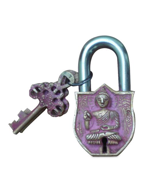 antique finish pad lock of gautam buddha figure - 1242846 - Very Small Image - 1