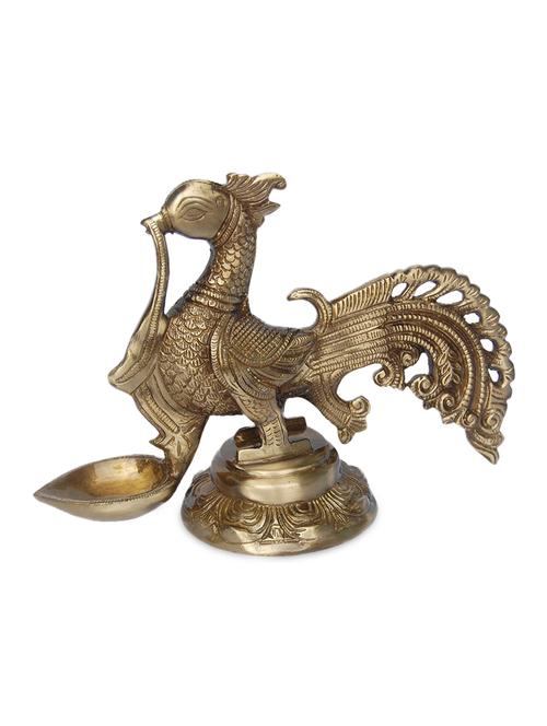 brass decorative peacock diya - 1242916 - Very Small Image - 1