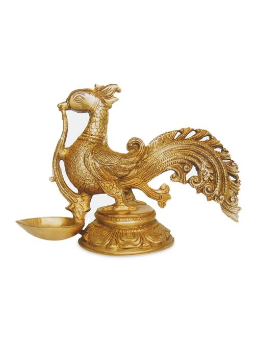 brass decorative peacock diya - 1242917 - Very Small Image - 1