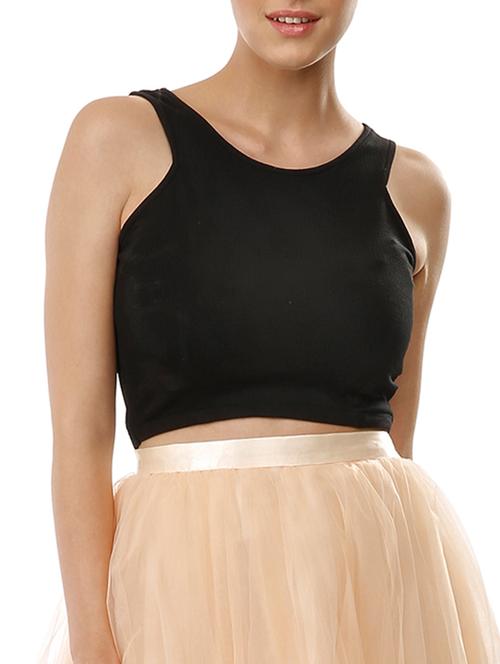 black hosery crop top - 12429493 - Very Small Image - 1