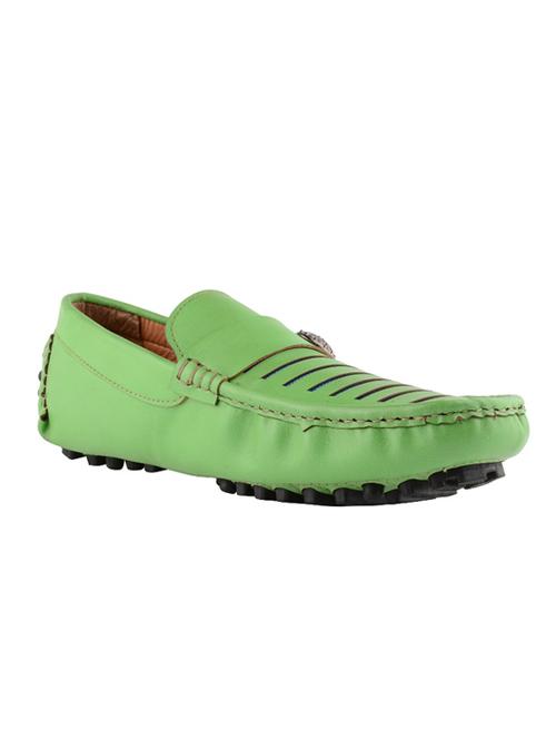 green synthetic slip on loafers - 12430437 - Very Small Image - 1