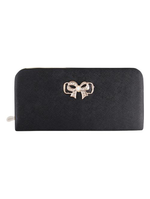 black synthetic leather clutch - 12432204 - Very Small Image - 1