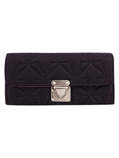 purple synthetic leather quilted clutch - 12432215 - Very Small Image - 1