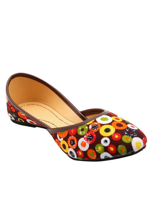 multi colored slip on mojari - 12432310 - Very Small Image - 1