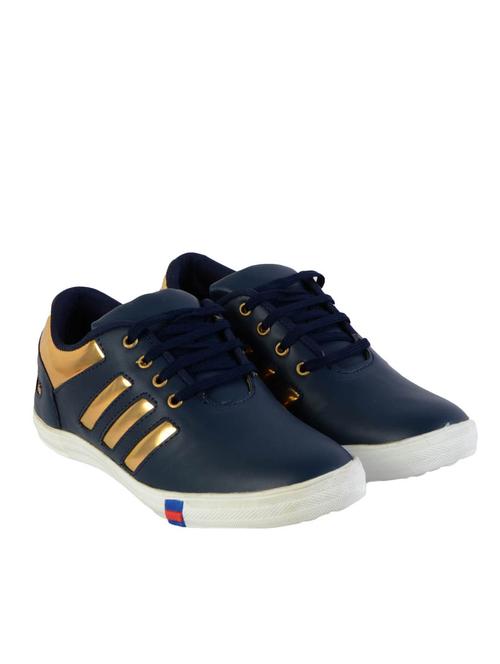 blue synthetic lace up shoes - 12433118 - Very Small Image - 1