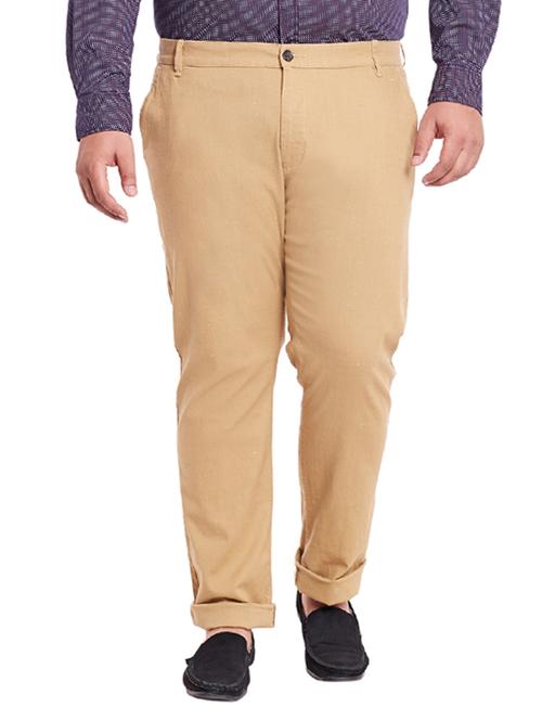 beige cotton chinos casual trouser - 12435745 - Very Small Image - 1