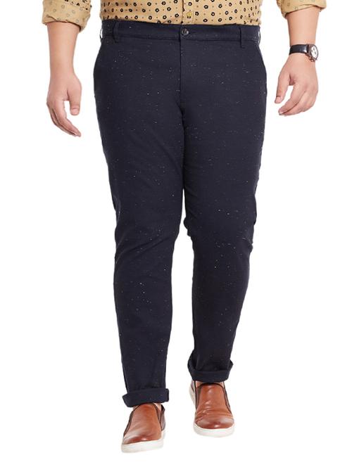 black cotton chinos casual trousers - 12435746 - Very Small Image - 1