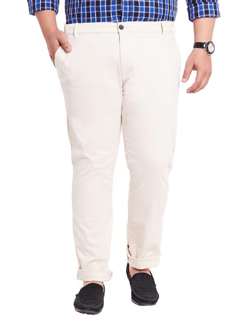 white cotton chinos casual trouser - 12435758 - Very Small Image - 1