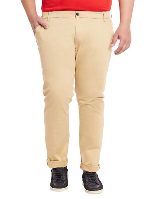 beige cotton chinos casual trouser - 12435761 - Very Small Image - 1