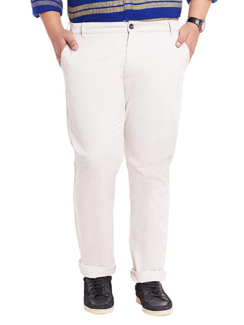 white cotton chinos casual trouser - 12435766 - Very Small Image - 1