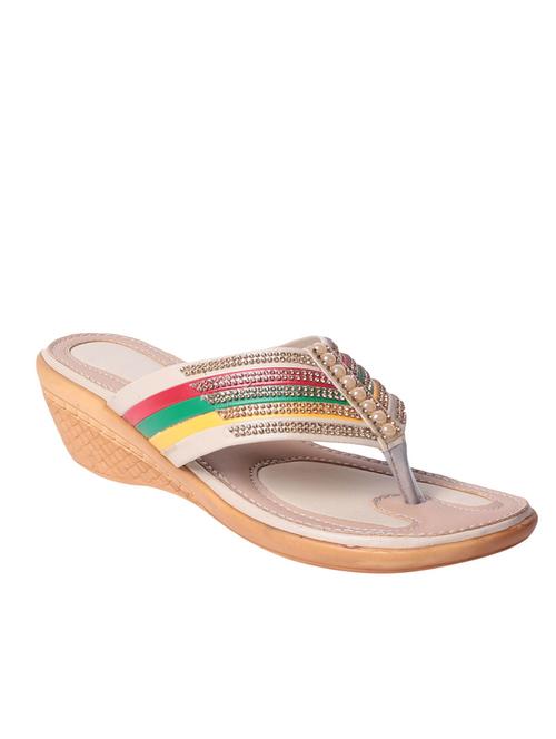 multi colored toe separator sandal - 12437154 - Very Small Image - 1