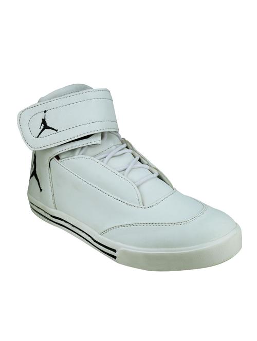 white synthetic lace up sneakers - 12441156 - Very Small Image - 1
