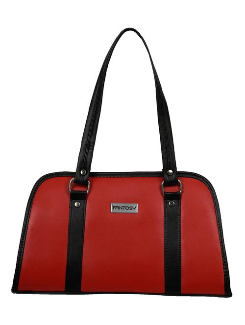 maroon leatherette handbag - 12441882 - Very Small Image - 1