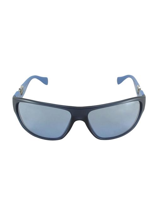 blue plastic rectangle men sunglass - 12442276 - Very Small Image - 1