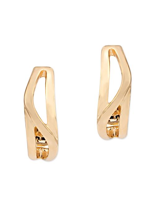 gold metal drop earring - 12442579 - Very Small Image - 1