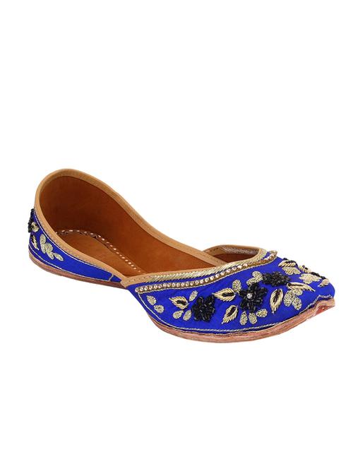 blue slip on mojari - 12442598 - Very Small Image - 1