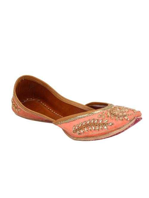 pink slip on mojari - 12442601 - Very Small Image - 1