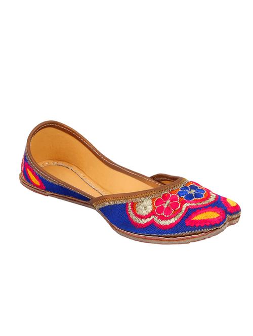 blue slip on mojari - 12442615 - Very Small Image - 1