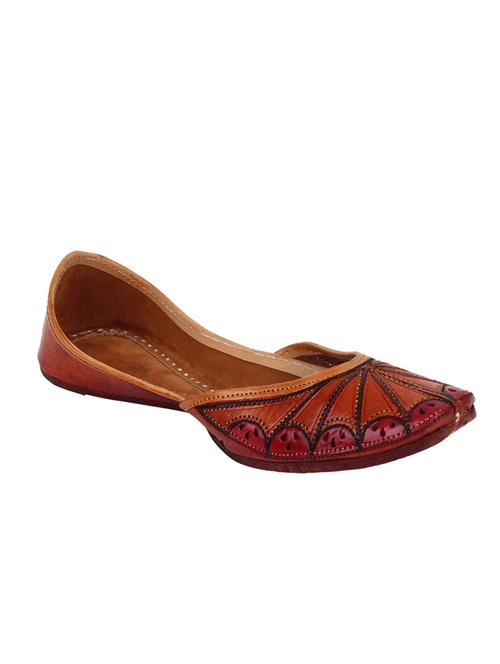 brown slip on mojari - 12442638 - Very Small Image - 1