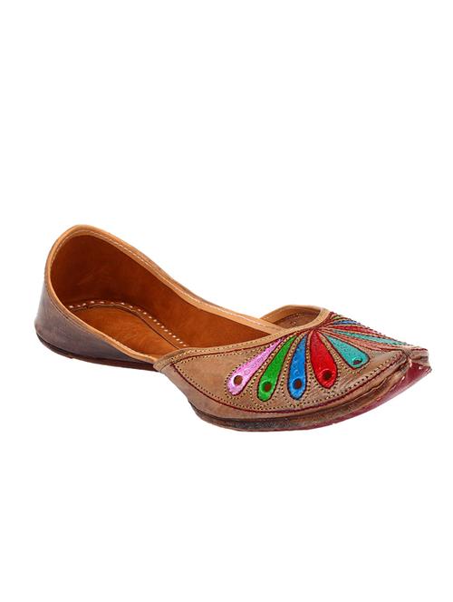 multi colored slip on mojari - 12442639 - Very Small Image - 1