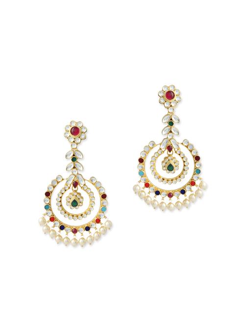 multi colored metal drop earring - 12442805 - Very Small Image - 1
