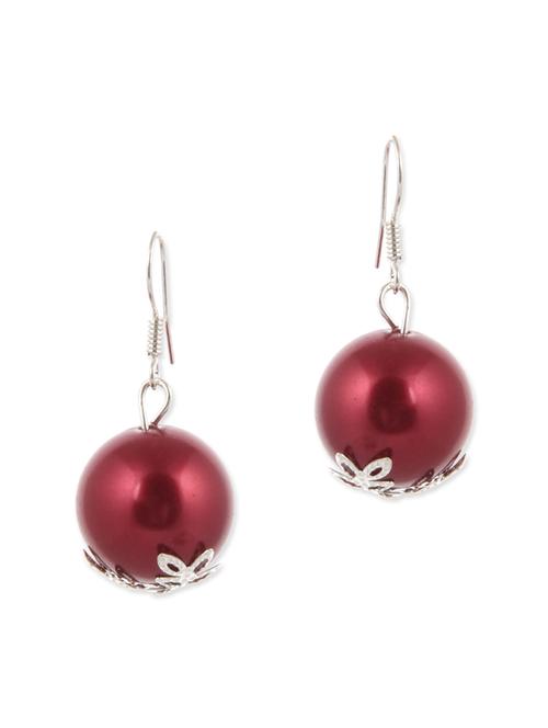 red metal drop earring - 12442951 - Very Small Image - 1
