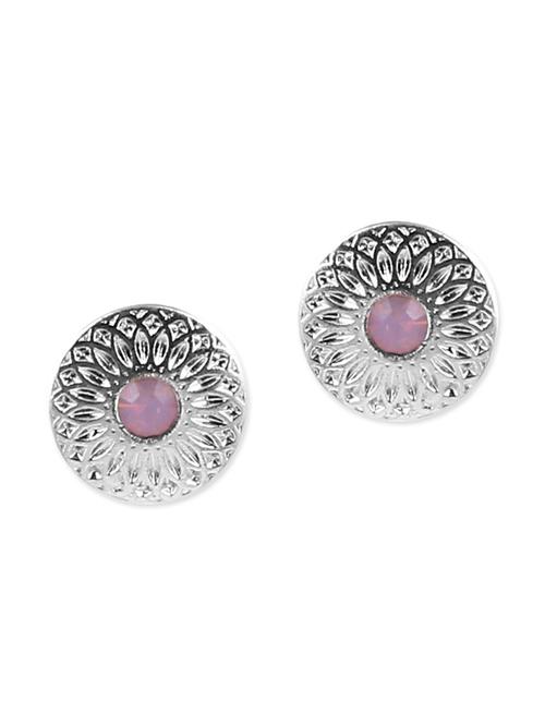 silver metal studs earring - 12442971 - Very Small Image - 1
