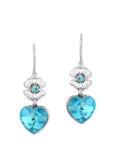 blue metal drop earring - 12443024 - Very Small Image - 1