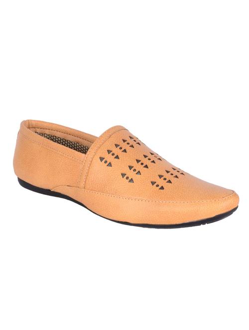 tan synthetic slip on loafers - 12443557 - Very Small Image - 1