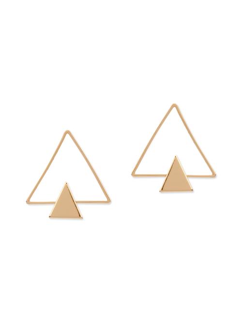 gold metal drop earring - 12446943 - Very Small Image - 1