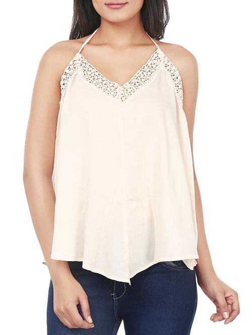 white viscose asymmetric top - 12447908 - Very Small Image - 1