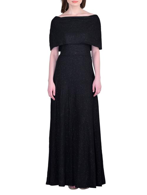 black spandex gown dress - 12449028 - Very Small Image - 1