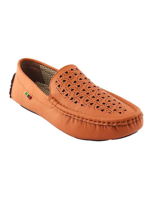 tan leather slip on loafers - 12449462 - Very Small Image - 1