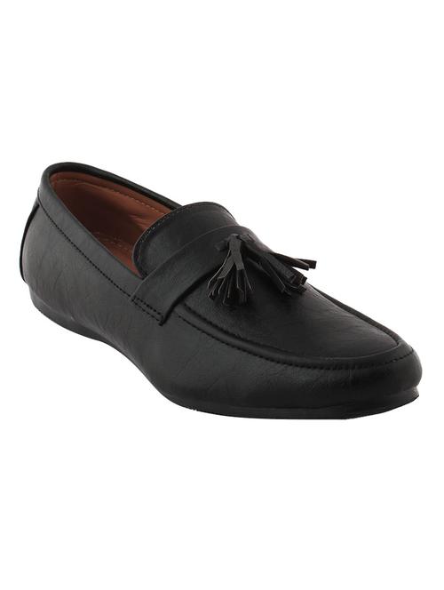 black leather slip on loafers - 12449470 - Very Small Image - 1