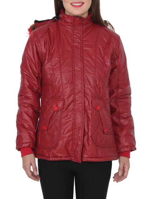 maroon nylon jacket - 12451100 - Very Small Image - 1