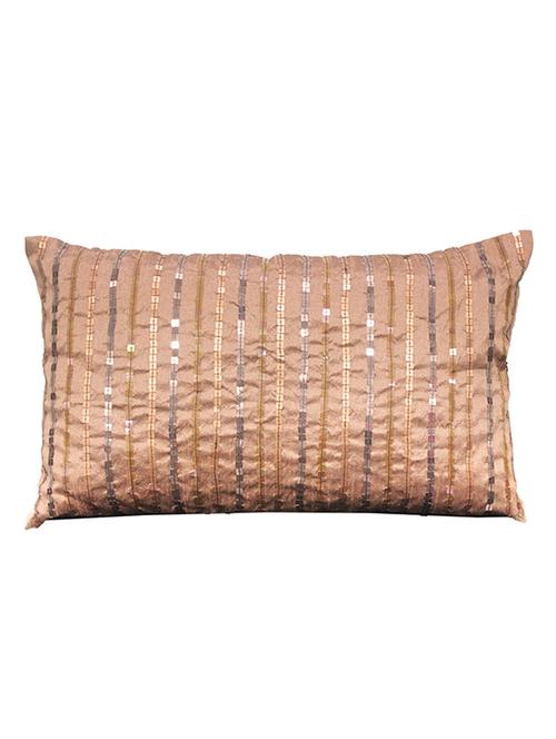 brown seqence cushion cover (set of 2)(30 x 50 cm) - 12451600 - Very Small Image - 1