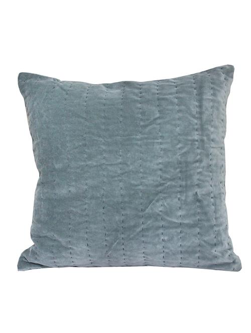 velvet running stitch cushion cover - 12451669 - Very Small Image - 1