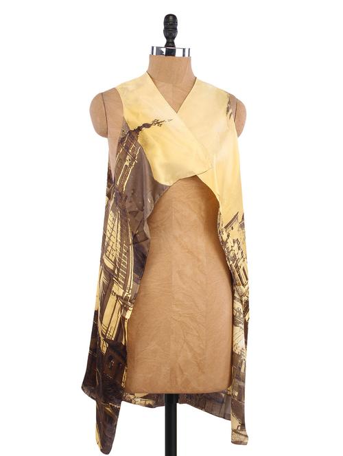 yellow printed cover-up - 1245959 - Very Small Image - 1
