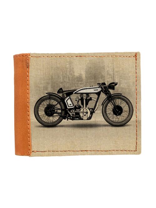 tan printed leatherette wallet - 12463397 - Very Small Image - 1