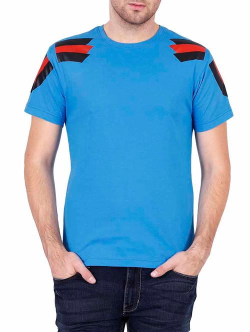 blue cotton tshirt - 12467162 - Very Small Image - 1