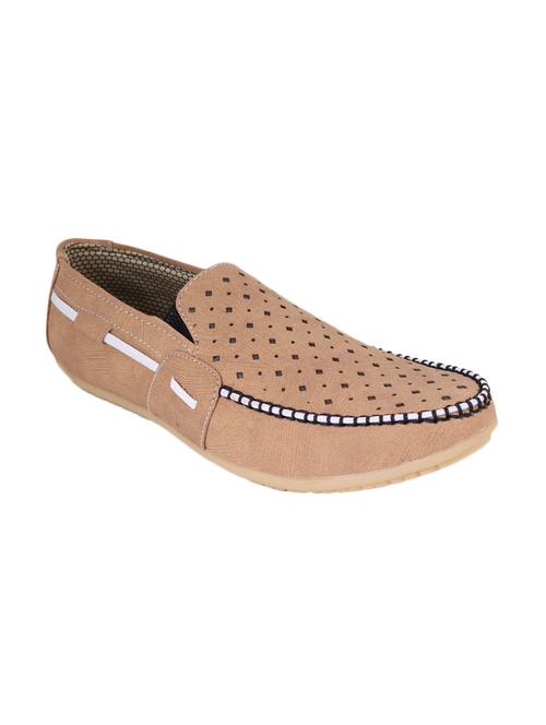 beige synthetic slip on loafers - 12468560 - Very Small Image - 1