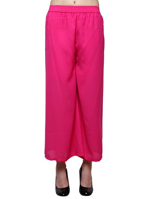 pink rayon palazzos - 12471925 - Very Small Image - 1