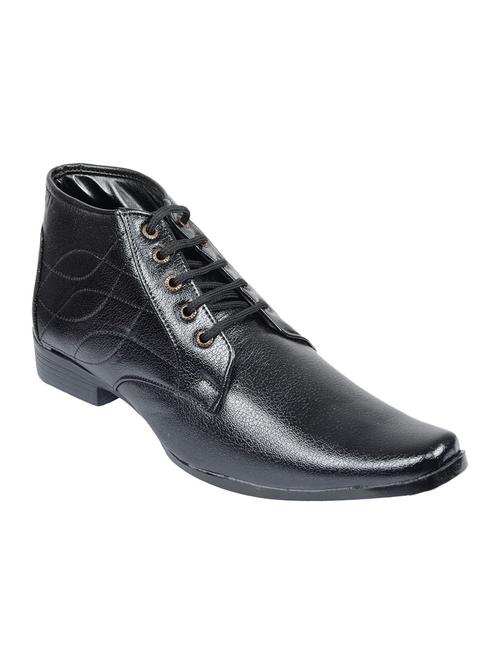 black synthetic lace up boots - 12472697 - Very Small Image - 1