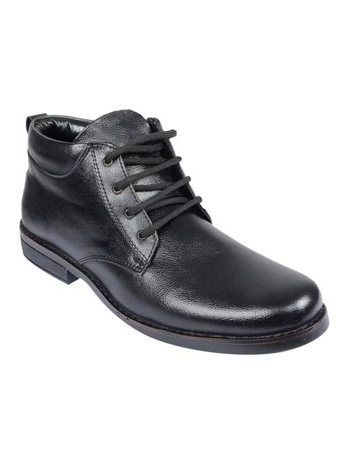 black Leather lace up derby - 12472698 - Very Small Image - 1