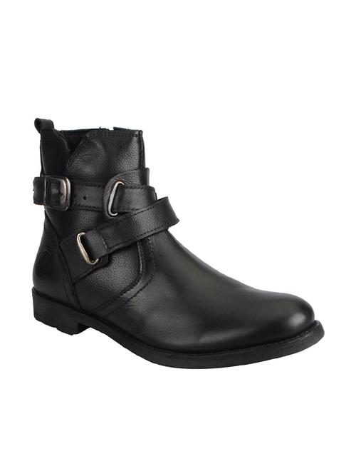 black Leather ankle boot - 12475547 - Very Small Image - 1