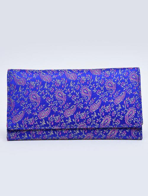 royal blue paisley brocade wallet - 1247593 - Very Small Image - 1